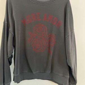 American Eagle Charcoal Gray Crewneck Sweatshirt